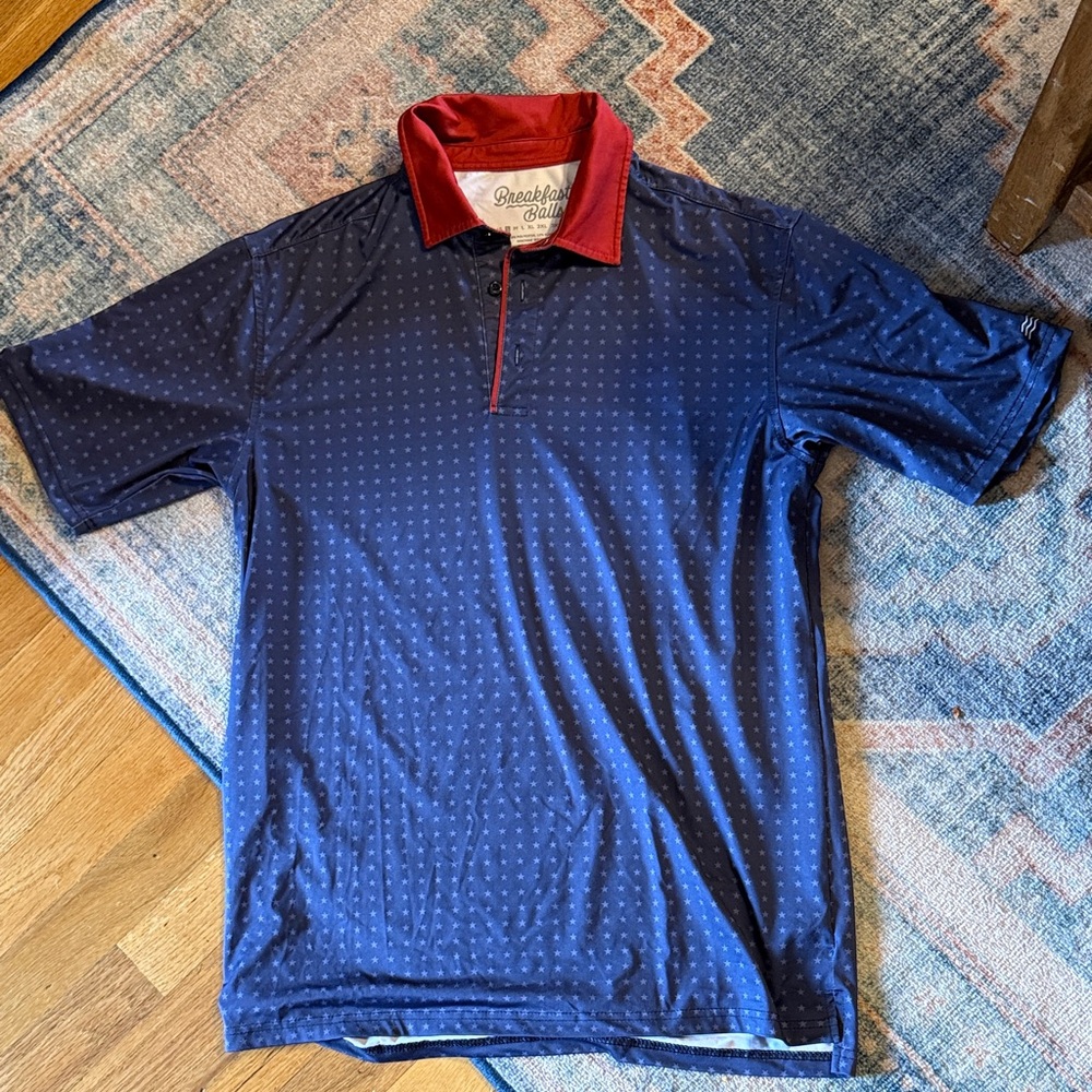 RSVLTS breakfast balls golf polo America patriotic small stretch